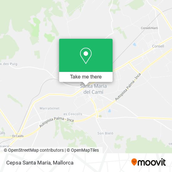 Cepsa Santa María map