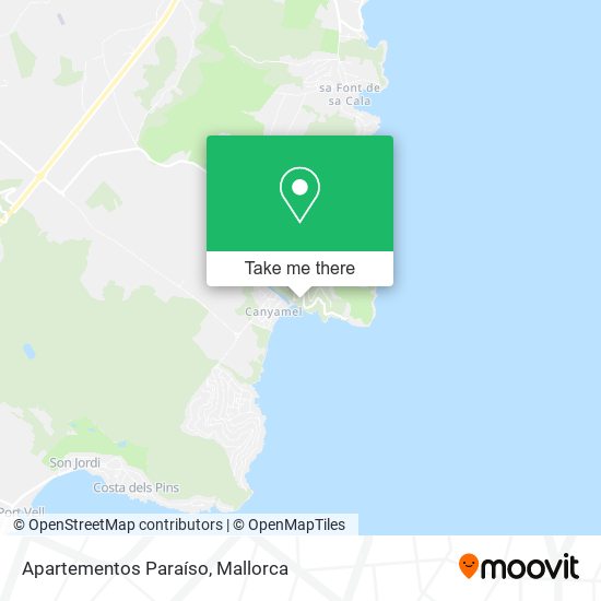Apartementos Paraíso map