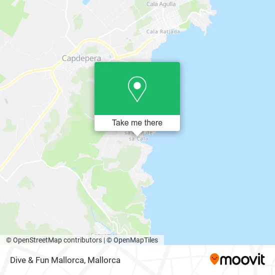Dive & Fun Mallorca map