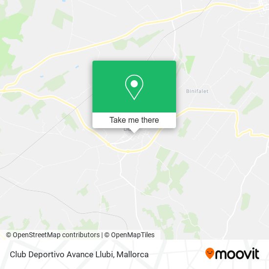 mapa Club Deportivo Avance Llubi