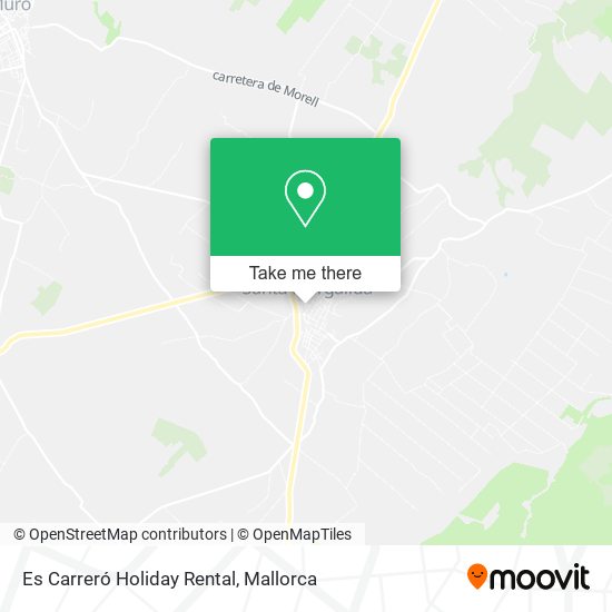 Es Carreró Holiday Rental map