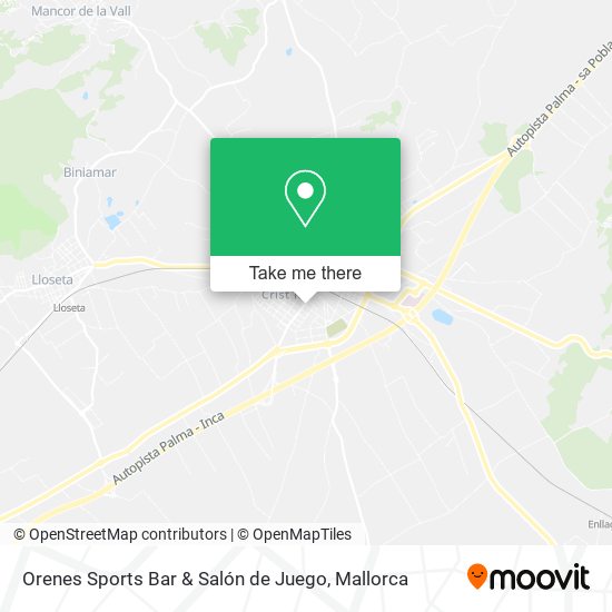 Orenes Sports Bar & Salón de Juego map