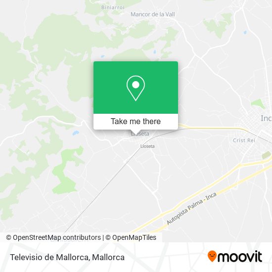 Televisio de Mallorca map