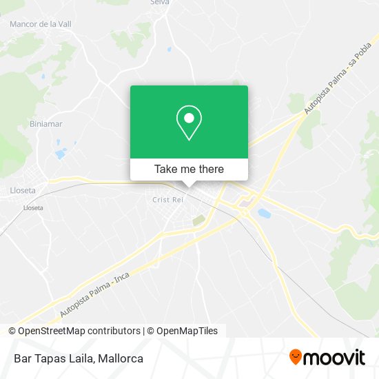 Bar Tapas Laila map