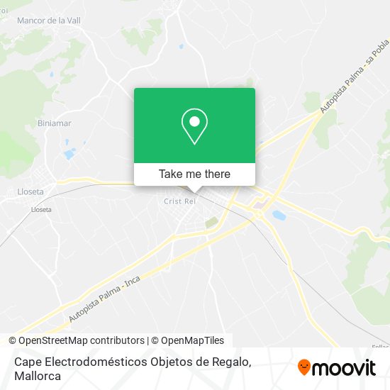 mapa Cape Electrodomésticos Objetos de Regalo