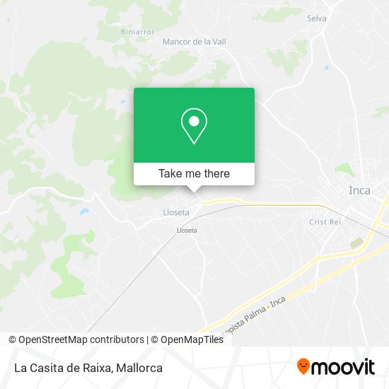 La Casita de Raixa map