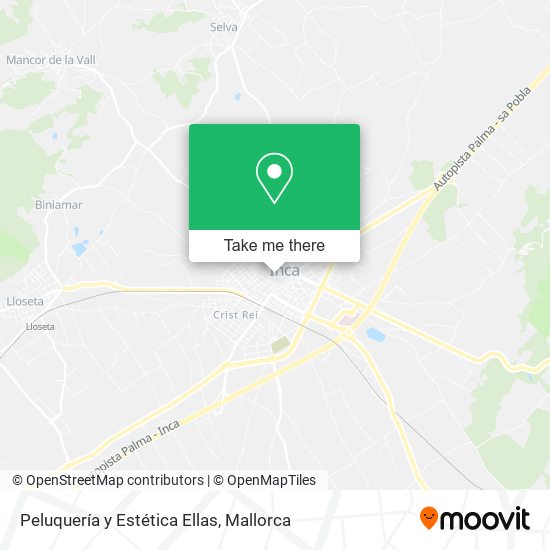 Peluquería y Estética Ellas map