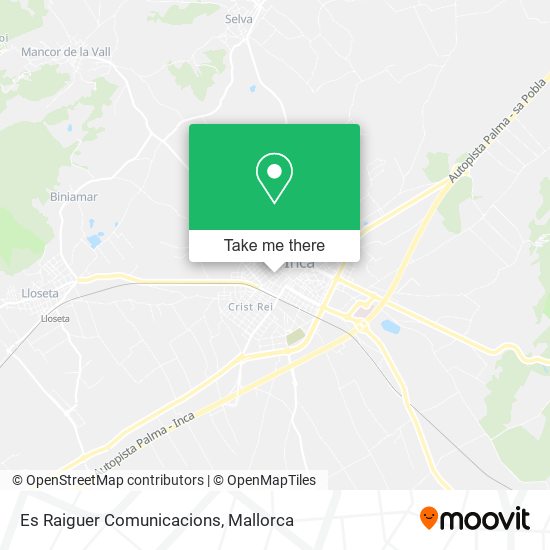 mapa Es Raiguer Comunicacions