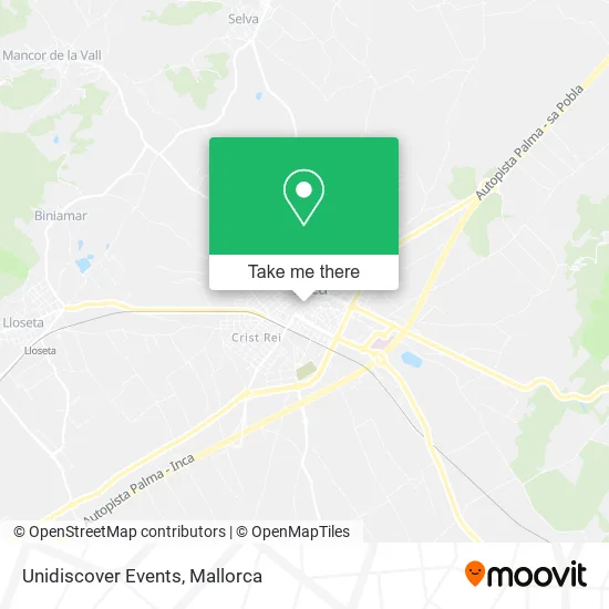 Unidiscover Events map