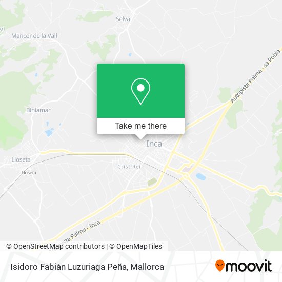 Isidoro Fabián Luzuriaga Peña map
