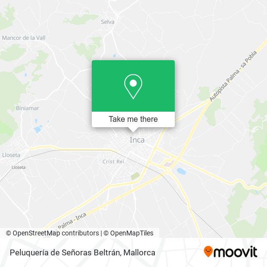 Peluquería de Señoras Beltrán map