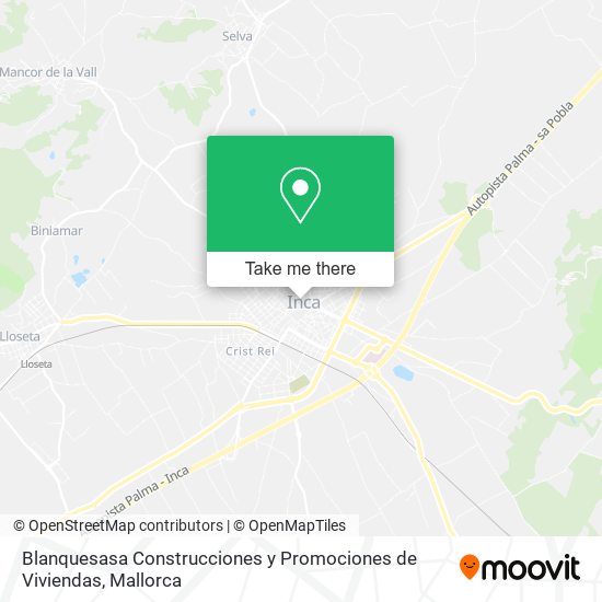 Blanquesasa Construcciones y Promociones de Viviendas map