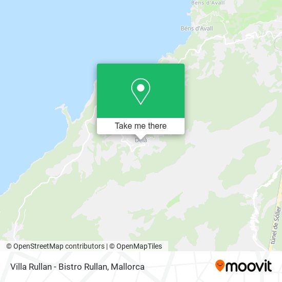 mapa Villa Rullan - Bistro Rullan