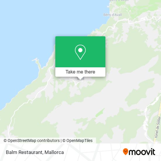 Balm Restaurant map