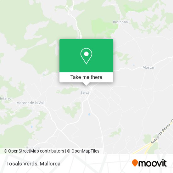 Tosals Verds map