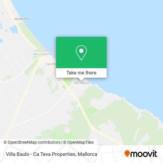 Villa Baulo - Ca Teva Properties map