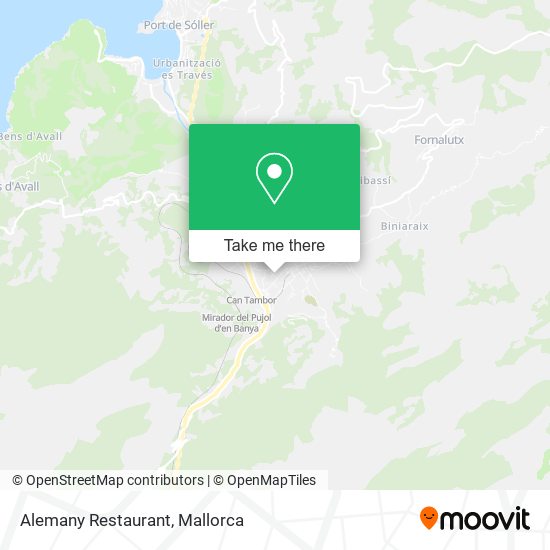 mapa Alemany Restaurant