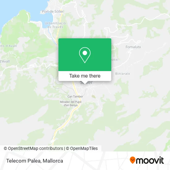 Telecom Palea map
