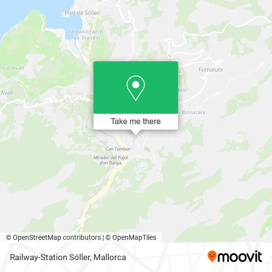Railway-Station Sóller map