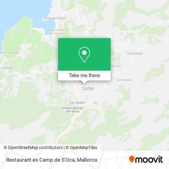 Restaurant es Camp de S'Oca map