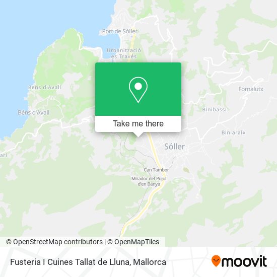 mapa Fusteria I Cuines Tallat de Lluna