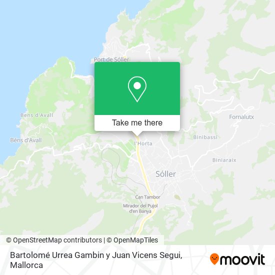 Bartolomé Urrea Gambin y Juan Vicens Segui map