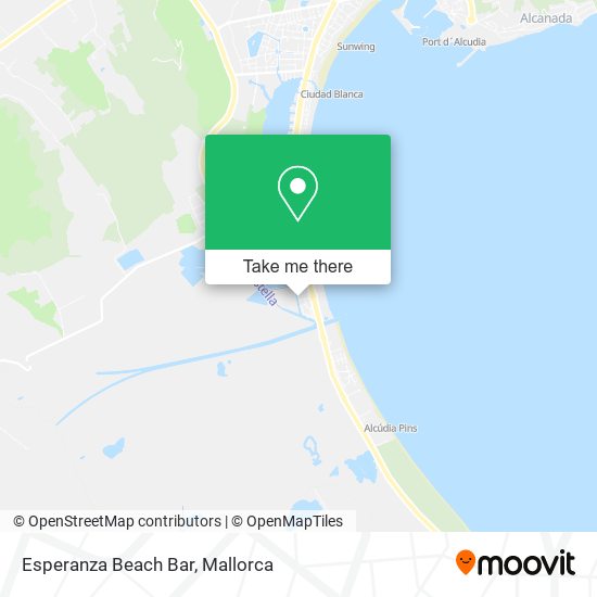 Esperanza Beach Bar map