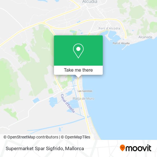 Supermarket Spar Sigfrido map