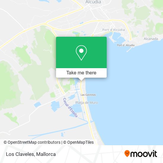 Los Claveles map