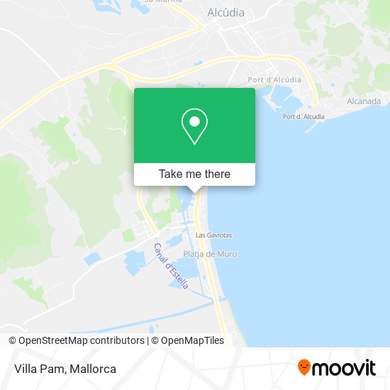 Villa Pam map