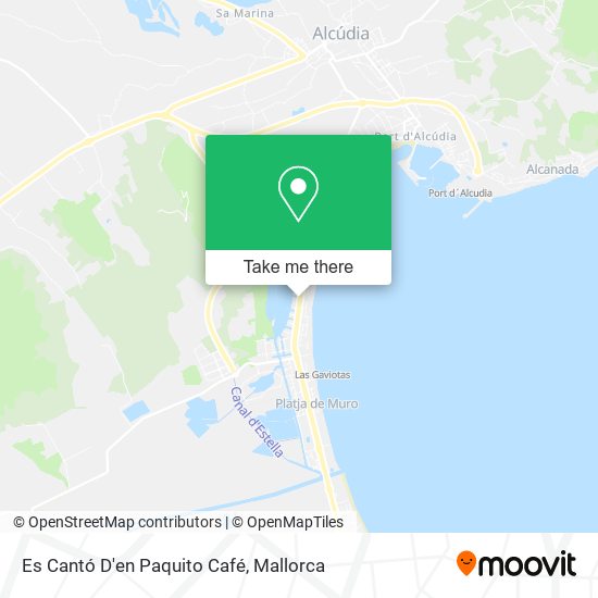 Es Cantó D'en Paquito Café map