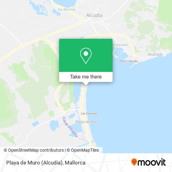 Playa de Muro (Alcudia) map