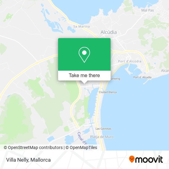 mapa Villa Nelly