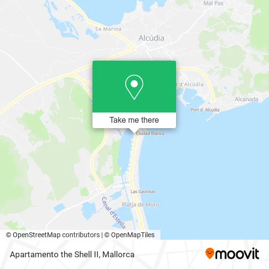 Apartamento the Shell II map