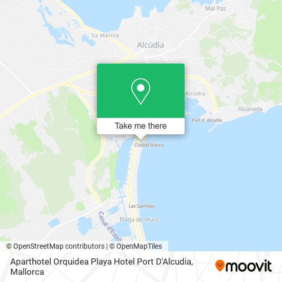Aparthotel Orquidea Playa Hotel Port D'Alcudia map