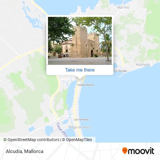 Alcudia map