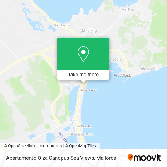 Apartamento Oiza Canopus Sea Views map