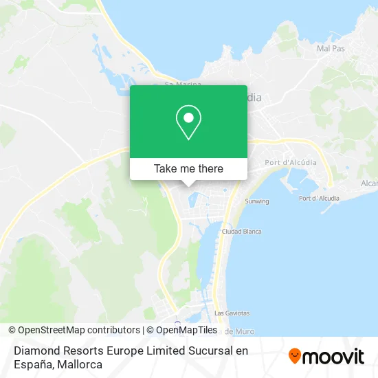 Diamond Resorts Europe Limited Sucursal en España map
