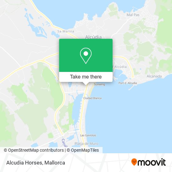 Alcudia Horses map