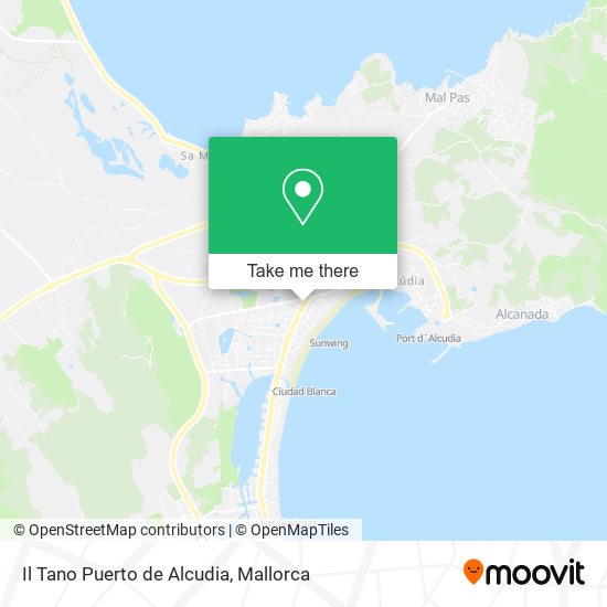 mapa Il Tano Puerto de Alcudia