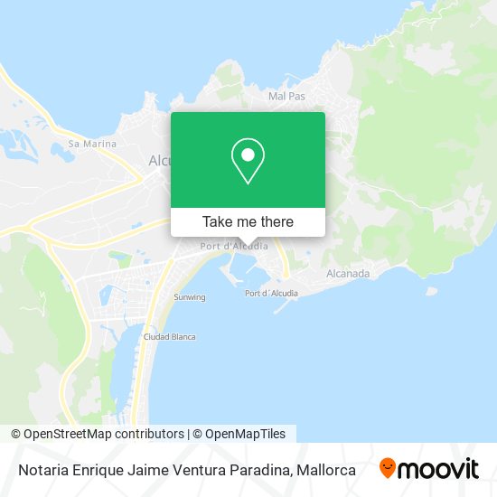 mapa Notaria Enrique Jaime Ventura Paradina