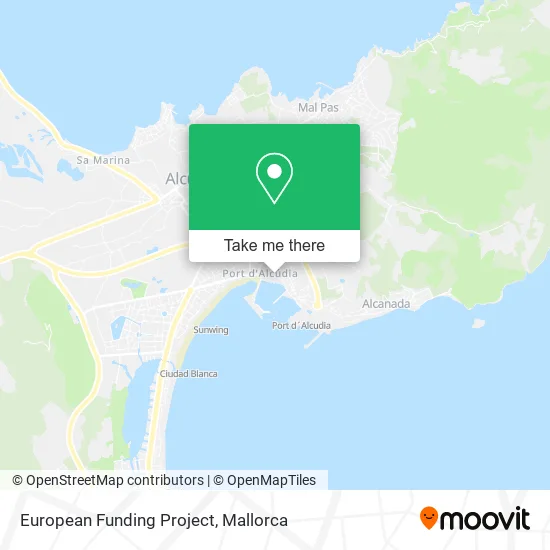 European Funding Project map