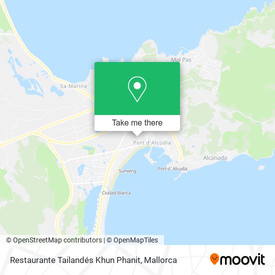 Restaurante Tailandés Khun Phanit map