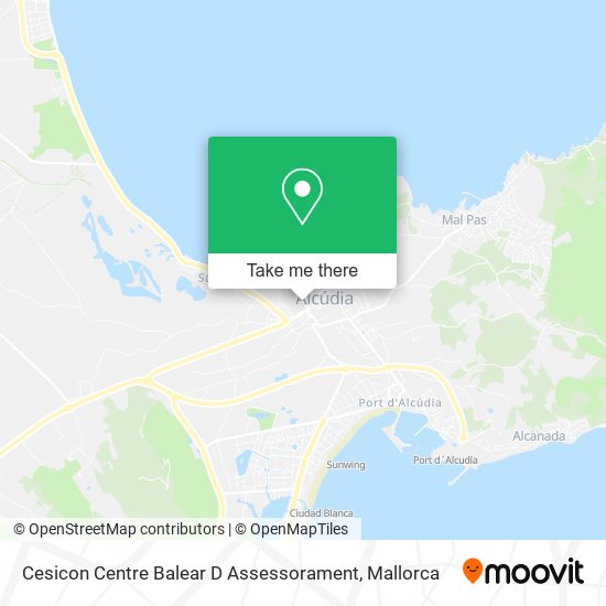 Cesicon Centre Balear D Assessorament map