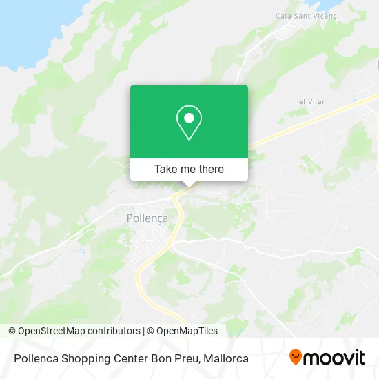 Pollenca Shopping Center Bon Preu map