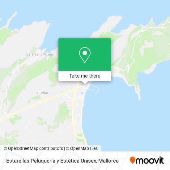 Estarellas Peluquería y Estética Unisex map