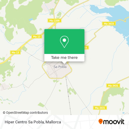 mapa Hiper Centro Sa Pobla