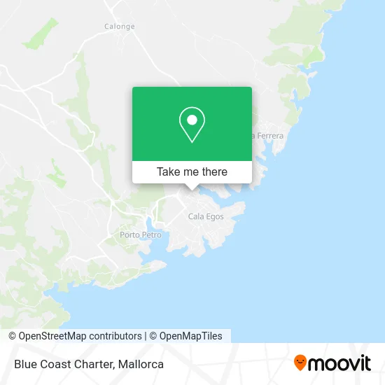 Blue Coast Charter map