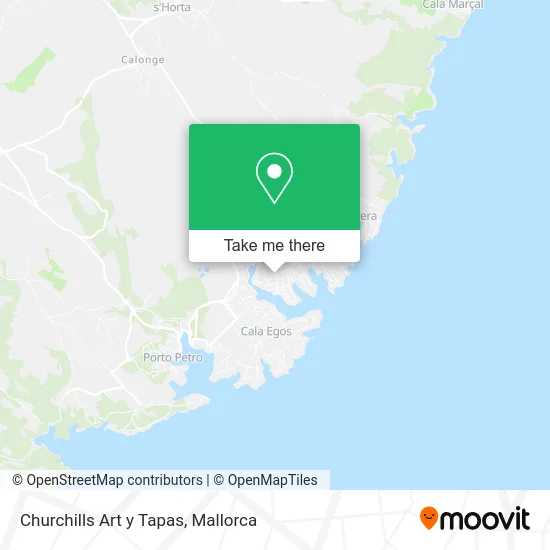 Churchills Art y Tapas map