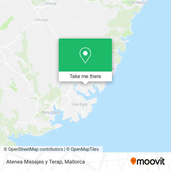 Atenea Masajes y Terap map